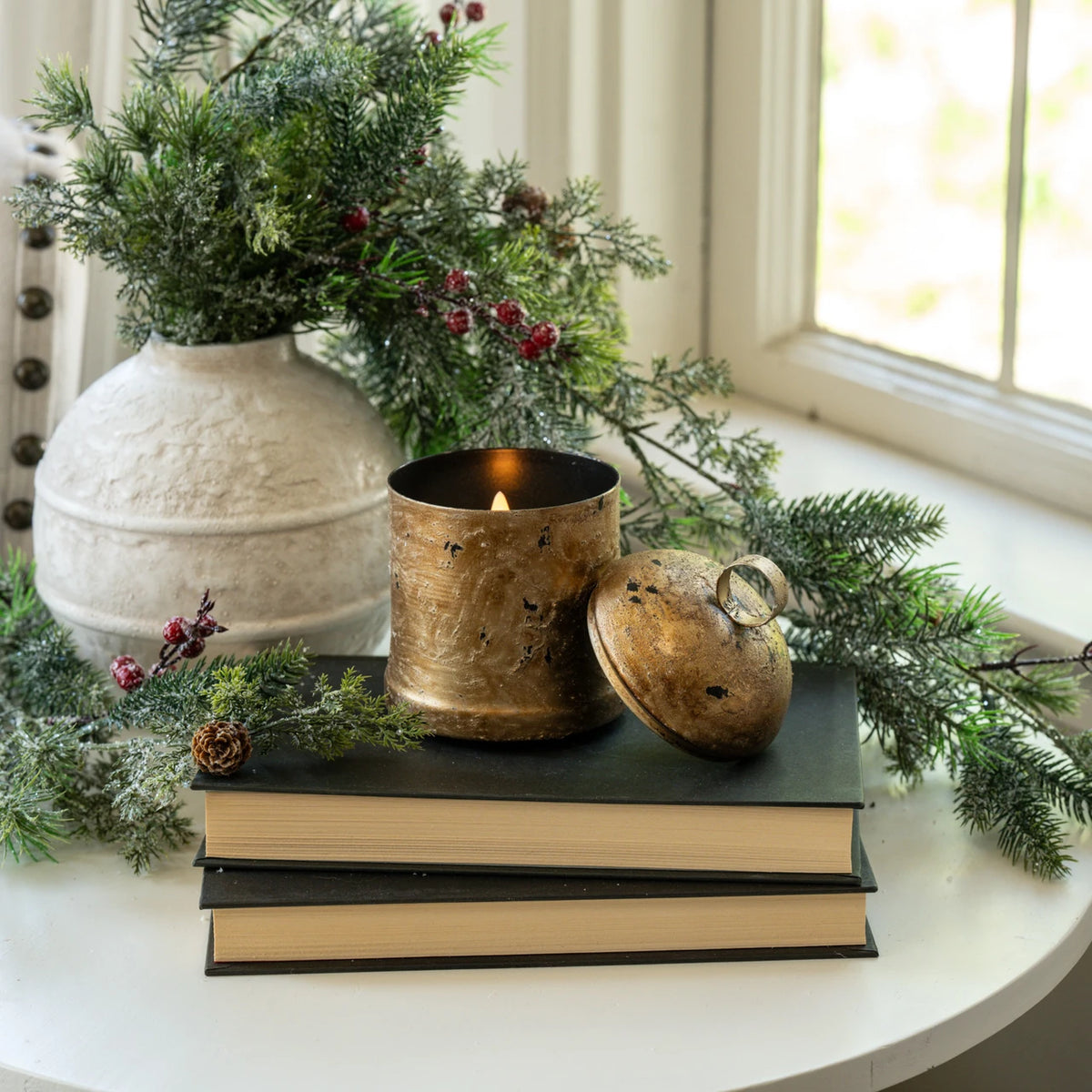 Sleigh Bell Flameless Candle
