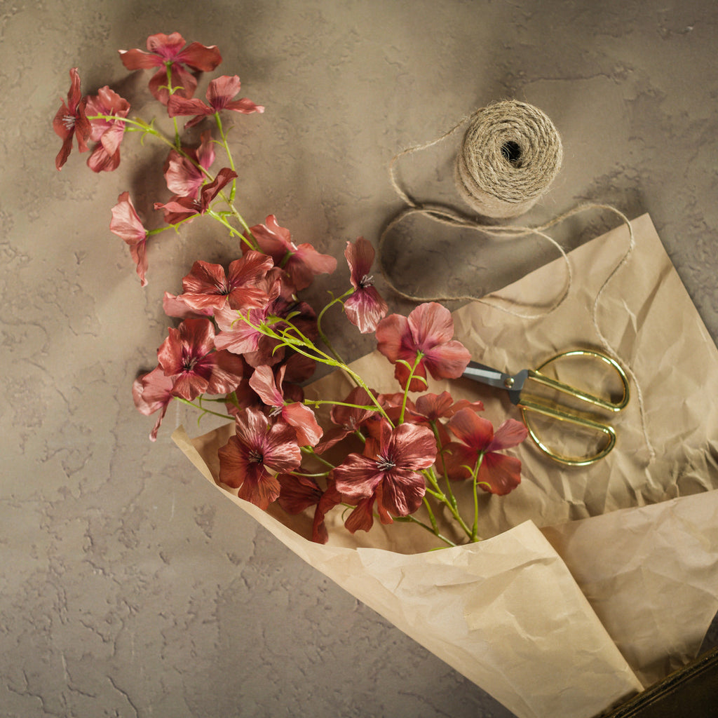 Mauve Apple Blossom Spray