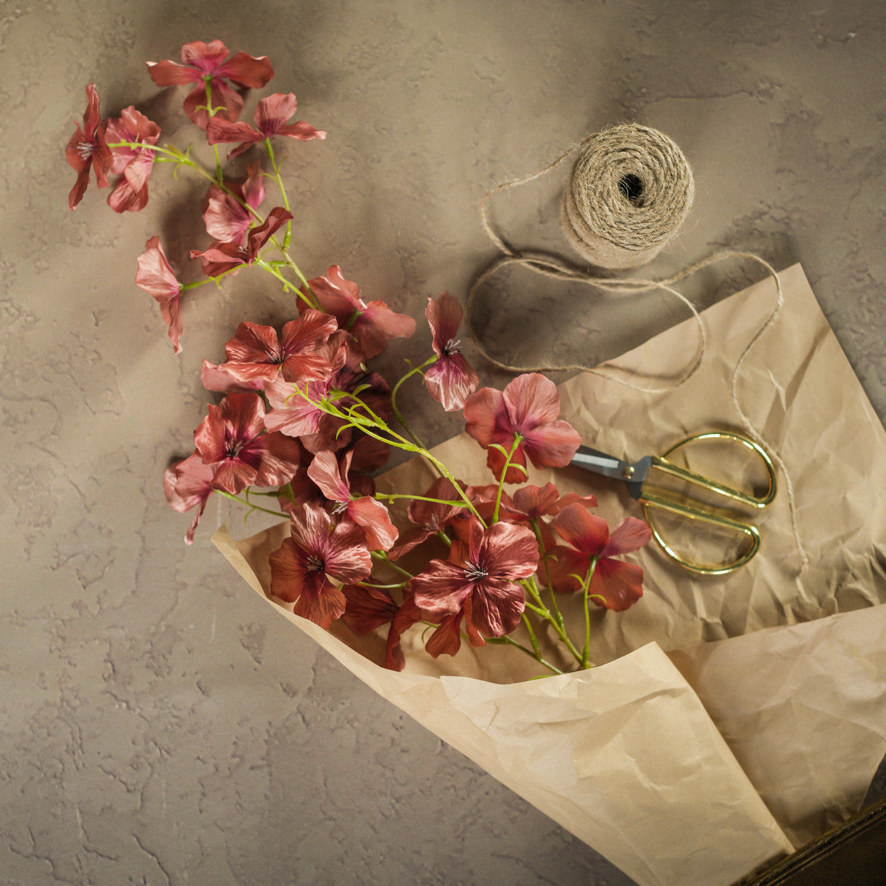 Mauve Apple Blossom Spray