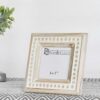 White Beaded Frame