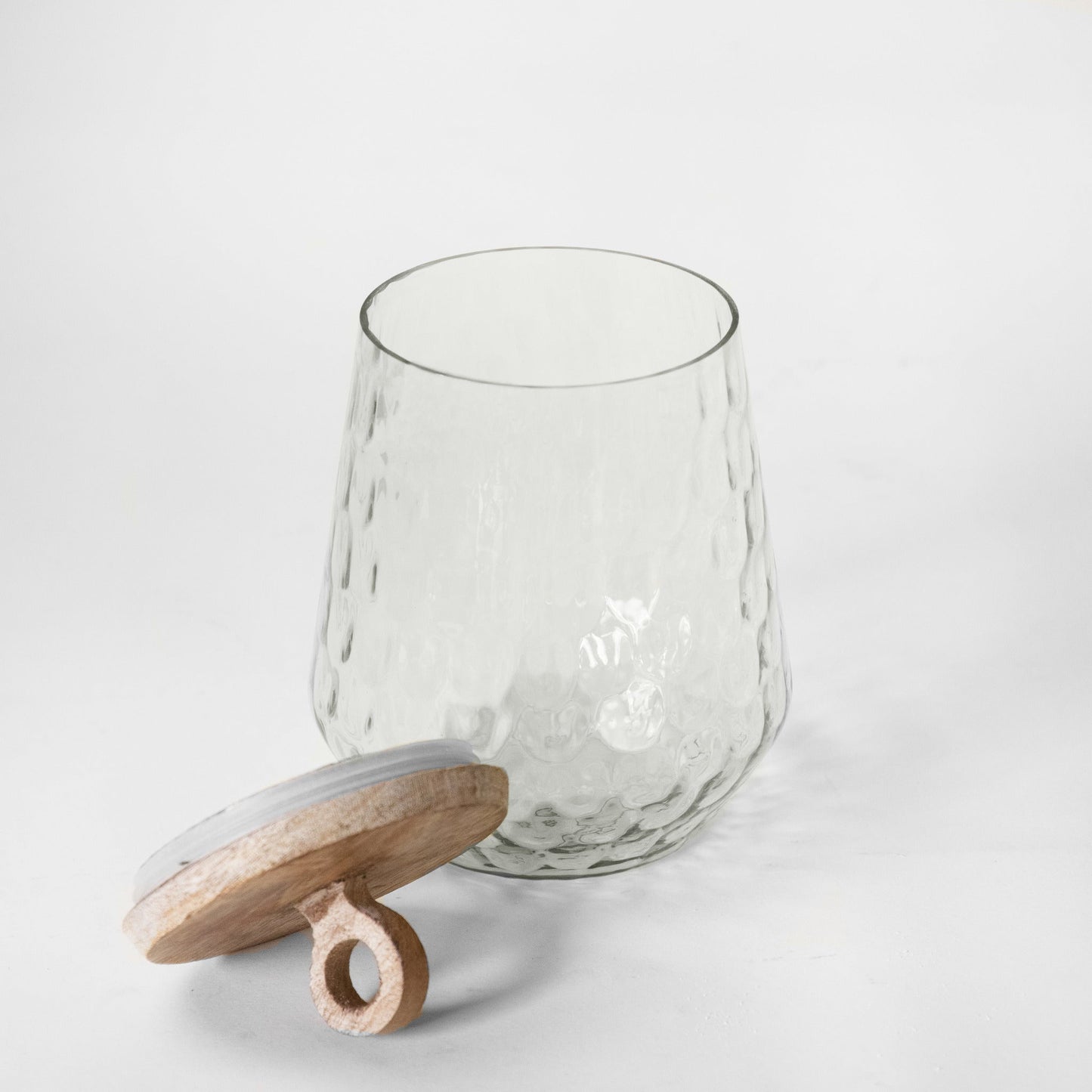 Glass Canister with Wood Lid