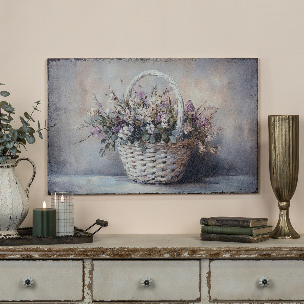SPRING FLORAL BASKET PRINT
