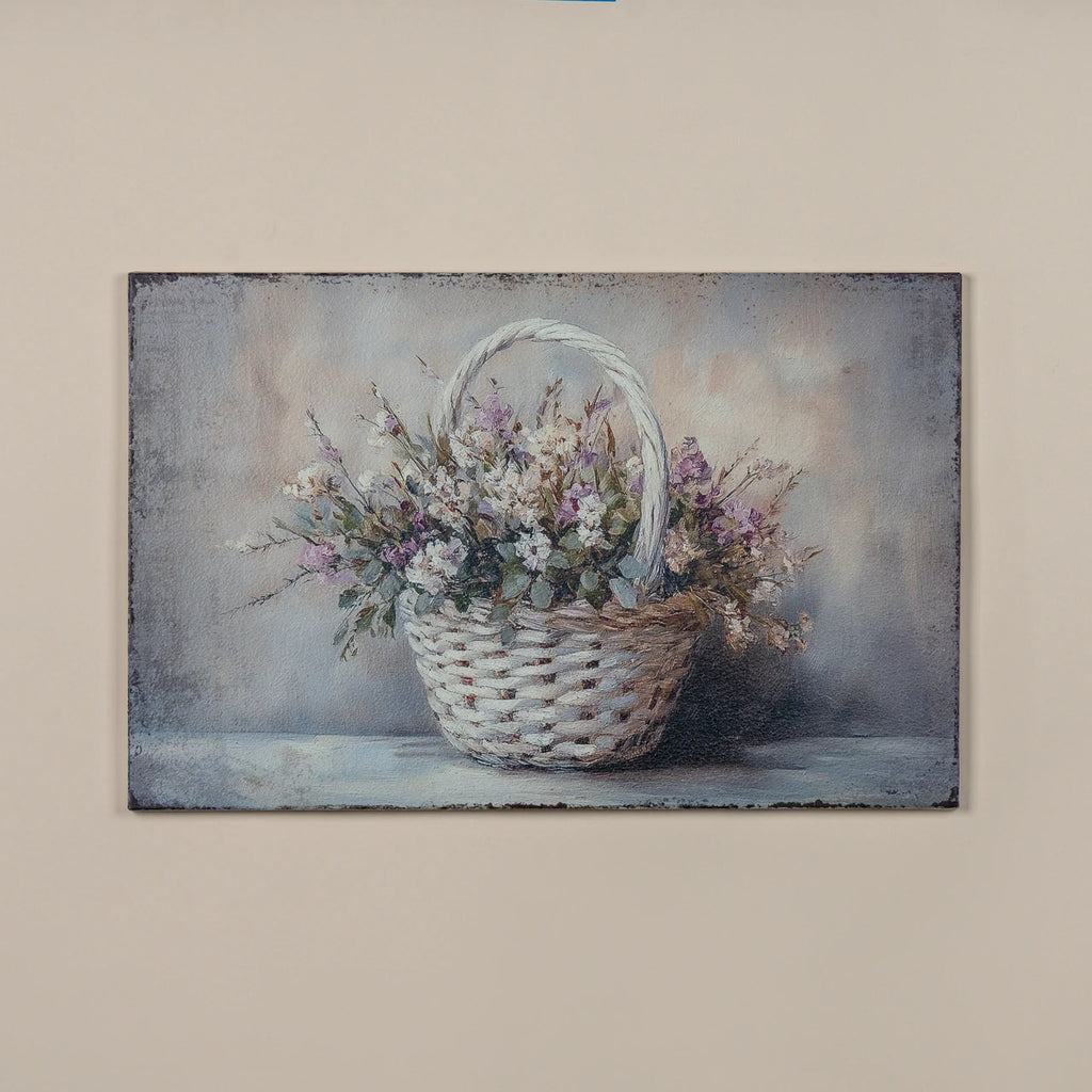 SPRING FLORAL BASKET PRINT