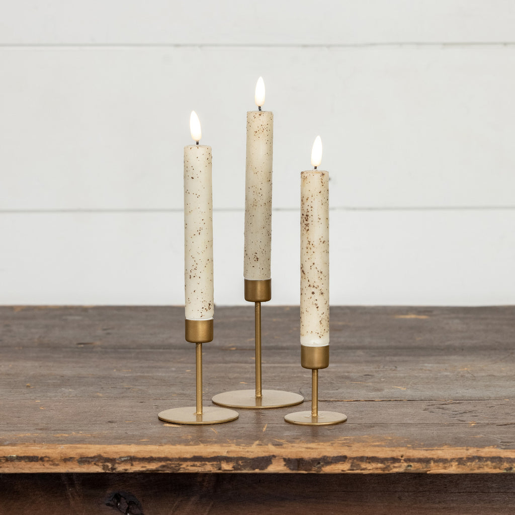 GOLD TAPER CANDLE STAND