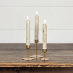 GOLD TAPER CANDLE STAND