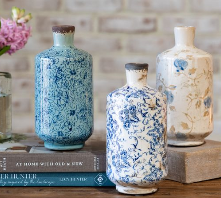 Blue Print Vase
