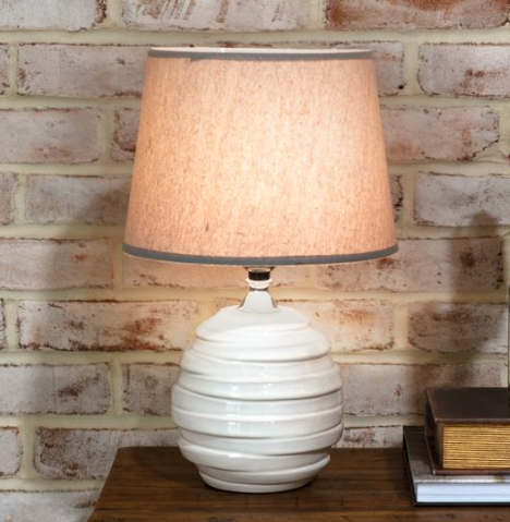 White Stripe Lamp