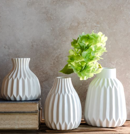 Matte White Ceramic Vase