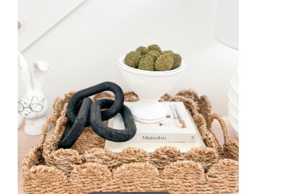 Scalloped Woven Tray