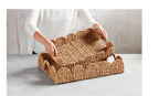 Scalloped Woven Tray