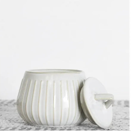 Stripe Jar with Lid