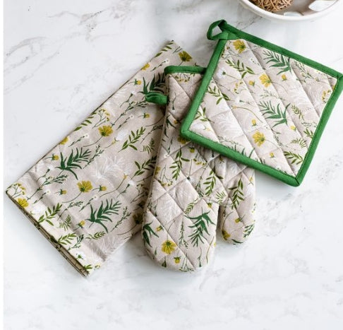 Tan Wildflower Towel