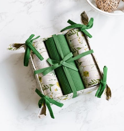 Tan Wildflower Towel