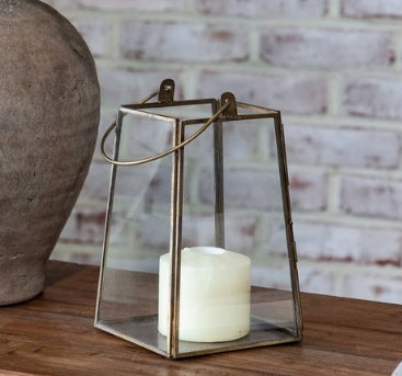 Glass and Iron Hanging Lantern