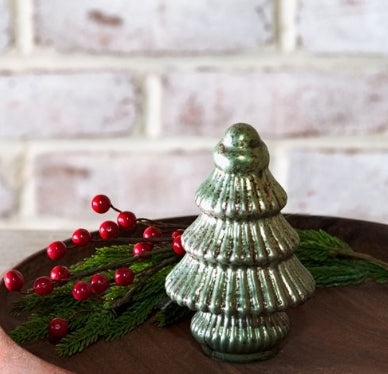 Verdigris Green Glass Trees
