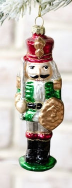 Glass Nutcracker Ornaments