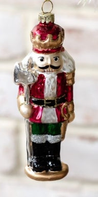 Glass Nutcracker Ornaments