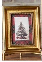 Plaid Chirstmas Tree Framed Art