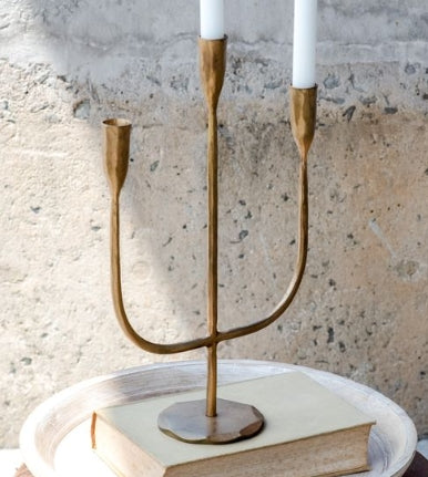 Gold 3- Arm Candelabra