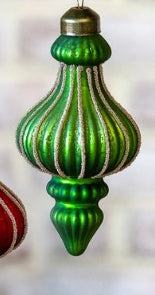 Green & Red Twist Ornaments