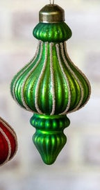 Green & Red Twist Ornaments