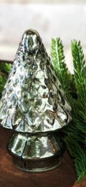 Mini Verdigris Glass Trees