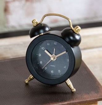 Black Mini Alarm Clock