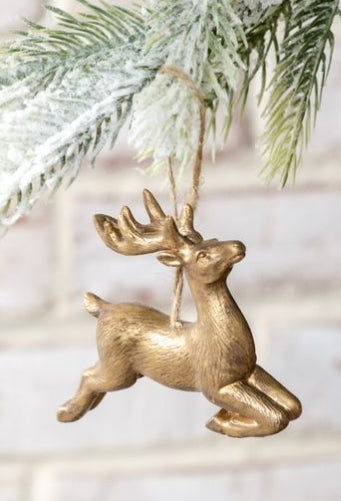 Gold Deer Ornament