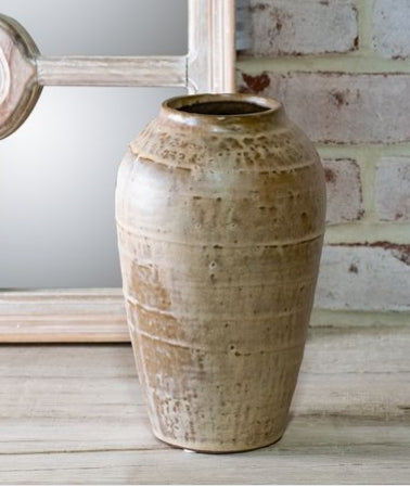 Milky Beige Ceramic Vase