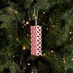 Red & White Candy Ornament