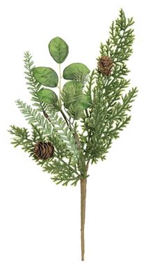 Mixed Pine Pick with Mini Cones