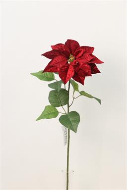 Velvet/Glittered Poinsettia/Magnoila Spray