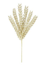 Glitter Button Leaf Fern