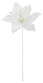 Velvet/Glittered Poinsettia/Magnoila Spray