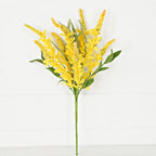 Yellow Cluster Flowers with Heather