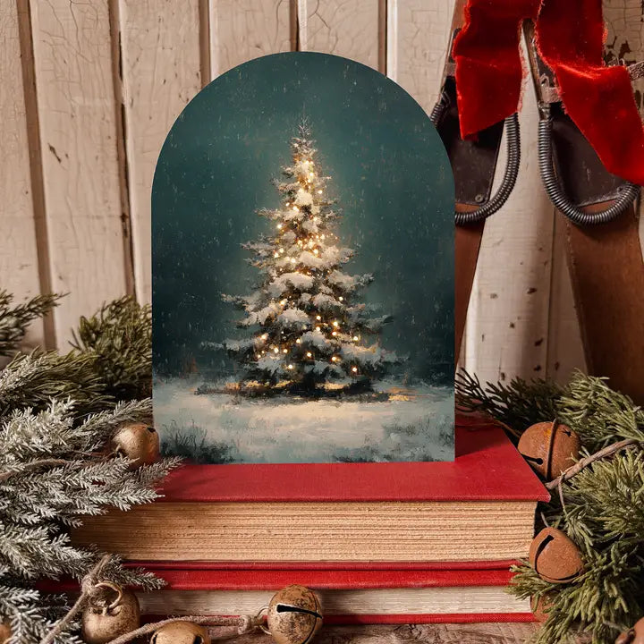 Arched Wood Shelf Sitter