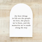 Arched Wood Frame & Art