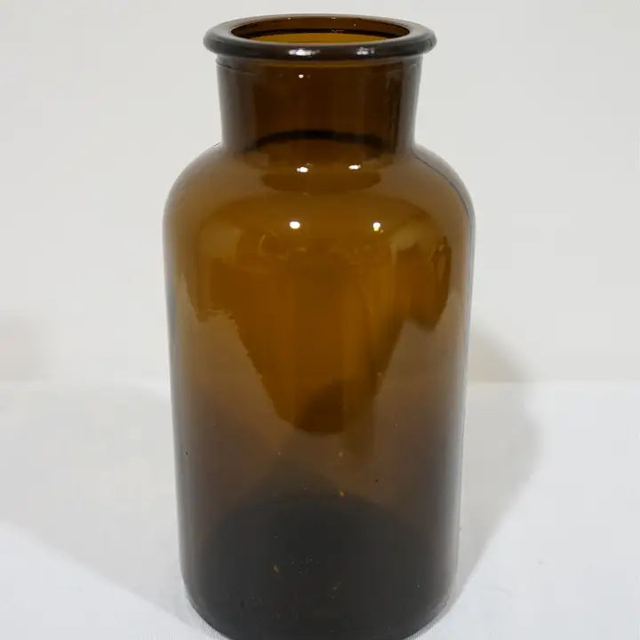 Dark Amber Medicine Bottle Bud Vases Apothecary Jars