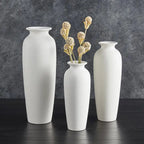Matte White Tall Vase