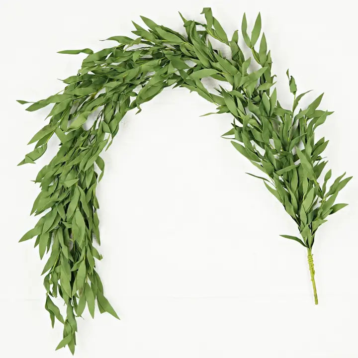 Green Herb Leaves-4ft Garland