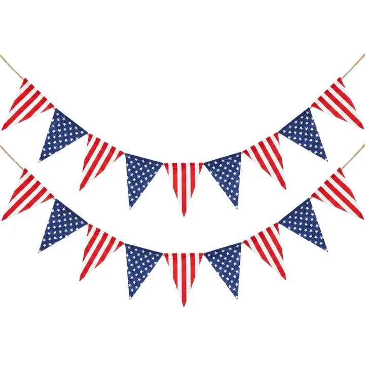 Stars and Stripes Pennant Banner