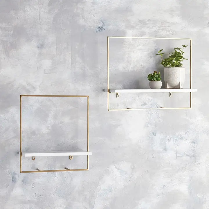 Brass Wall Shelves