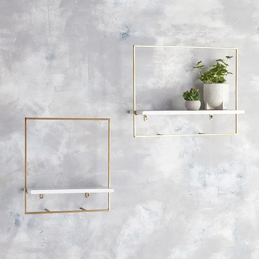 Brass Wall Shelves