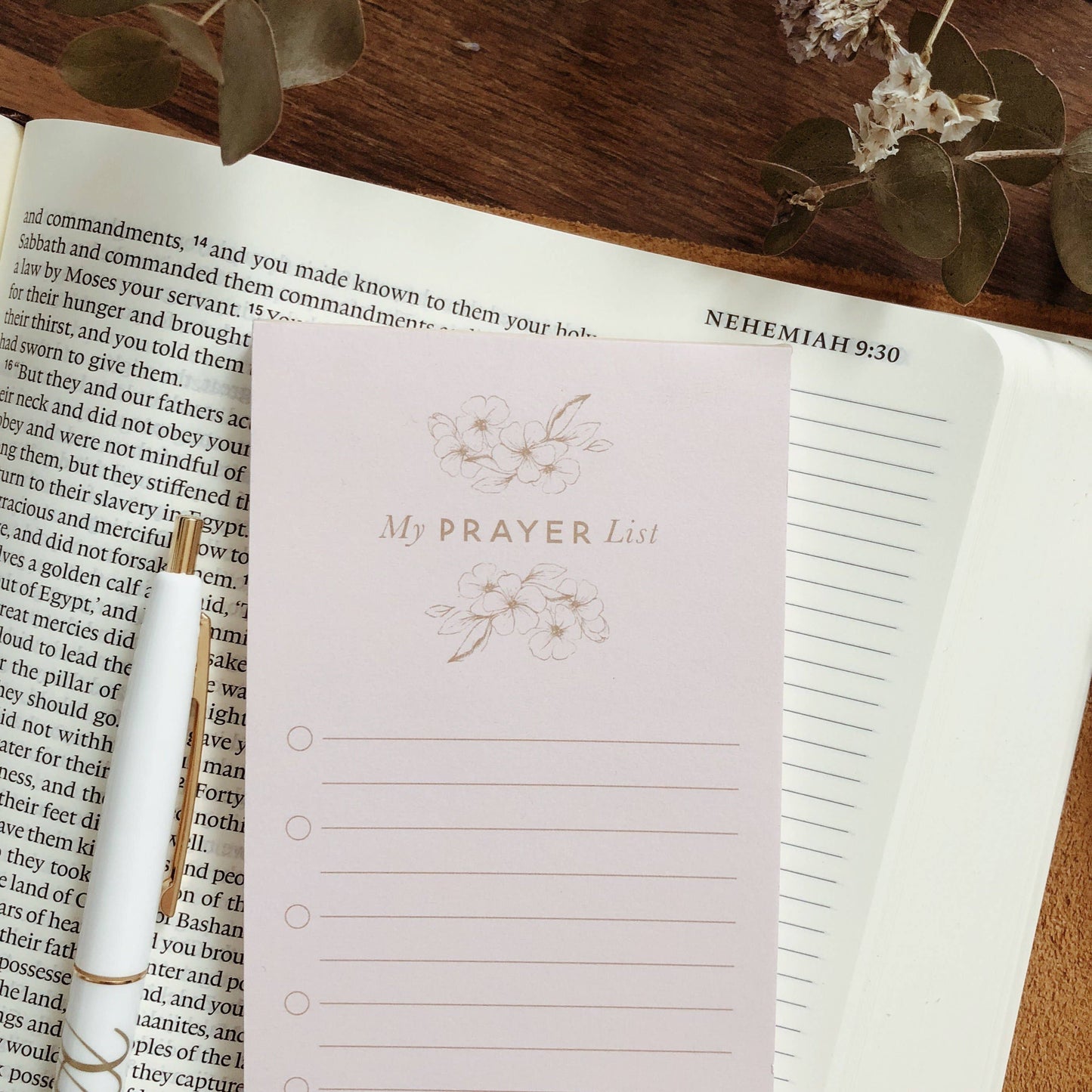 Prayer List Notepad