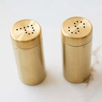 Brass Salt and Pepper Shakers
