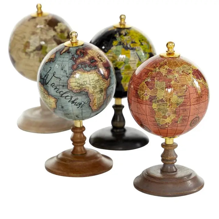 Multi Colored Small Desk Globe