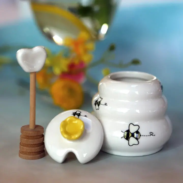 Ceramic Honey Pot