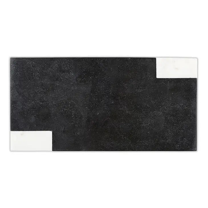 Black and White Check Marble Cutting Board