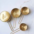 Auric Gold Stainless Steel Measuring Cup & Spoons