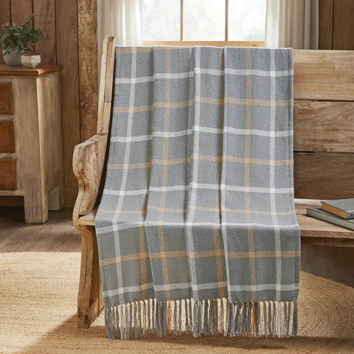 Harvest Blessings Woven Plaid Throw